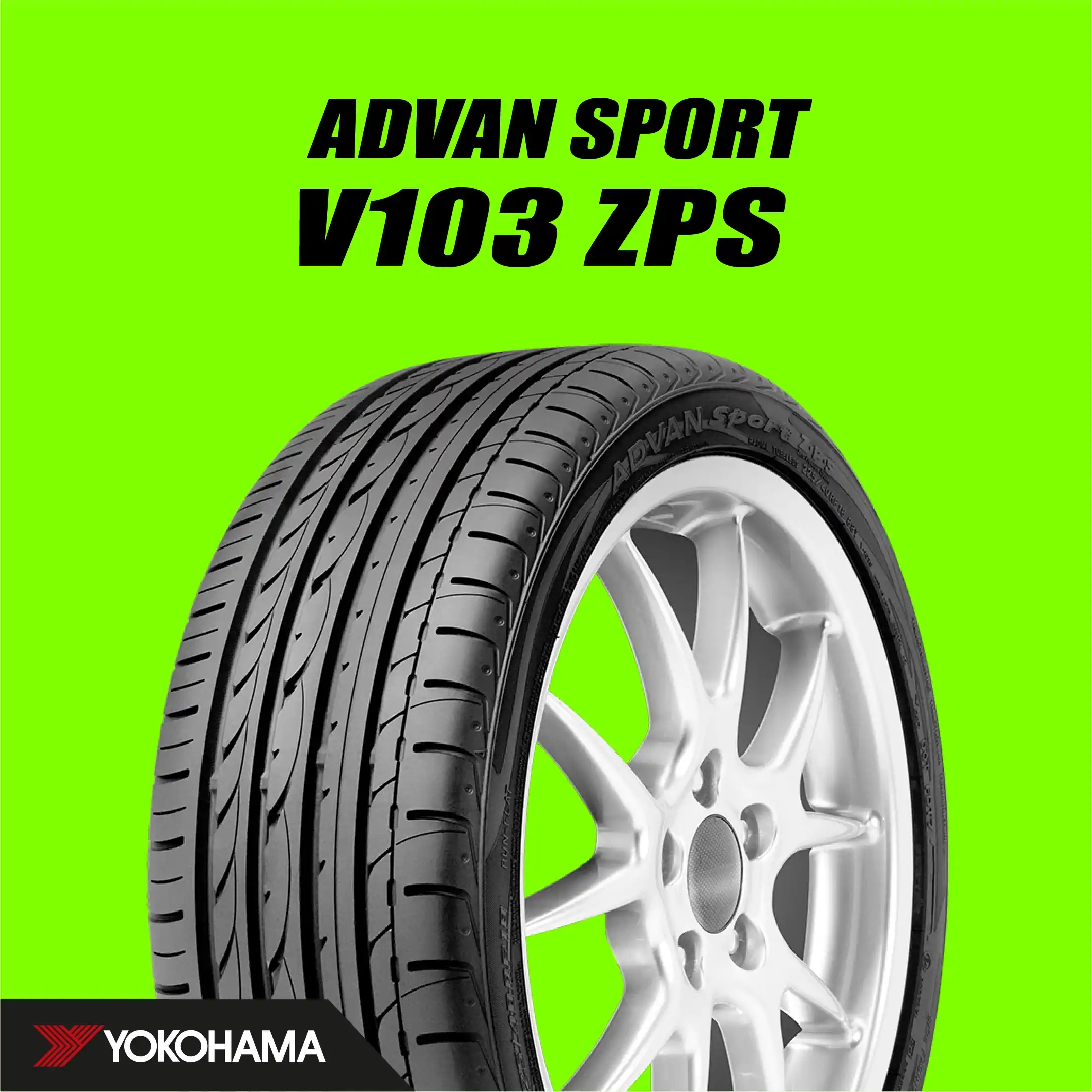ยางYOKOHAMA ADVAN SPORT V103 RUNFLAT ขนาด 225/45-17ราคาพิเศษ สั่งได้