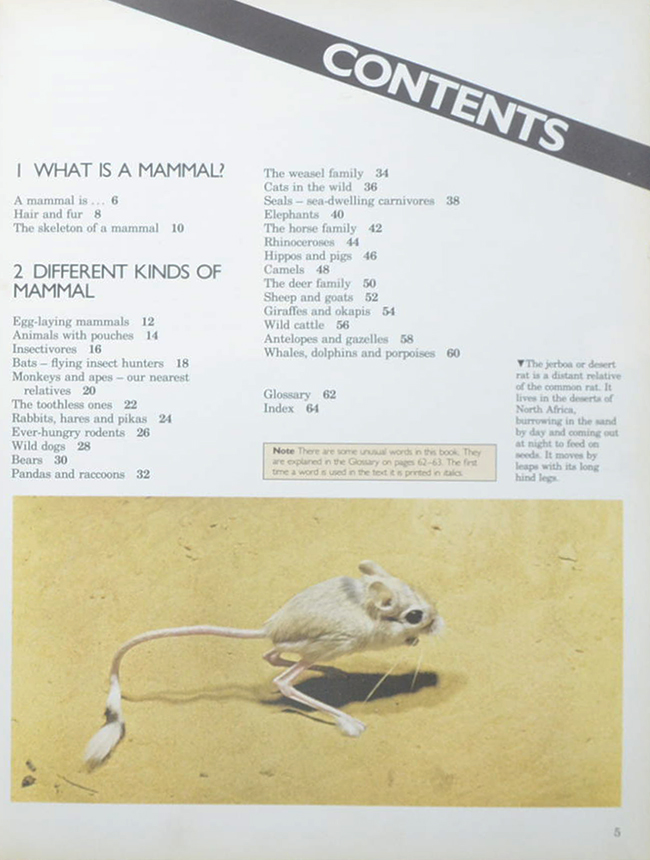 THE WORLD OF SCIENCE WARM-BLOODED ANIMALS