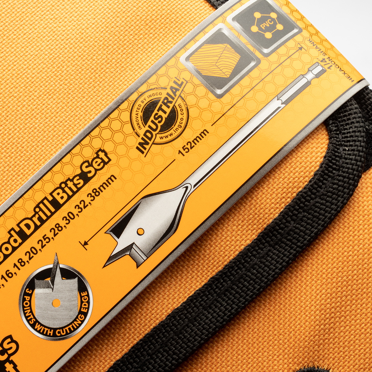 INGCO AKD41301 ชุดดอกใบพายเจาะไม้ 13ชิ้น 6-32mm