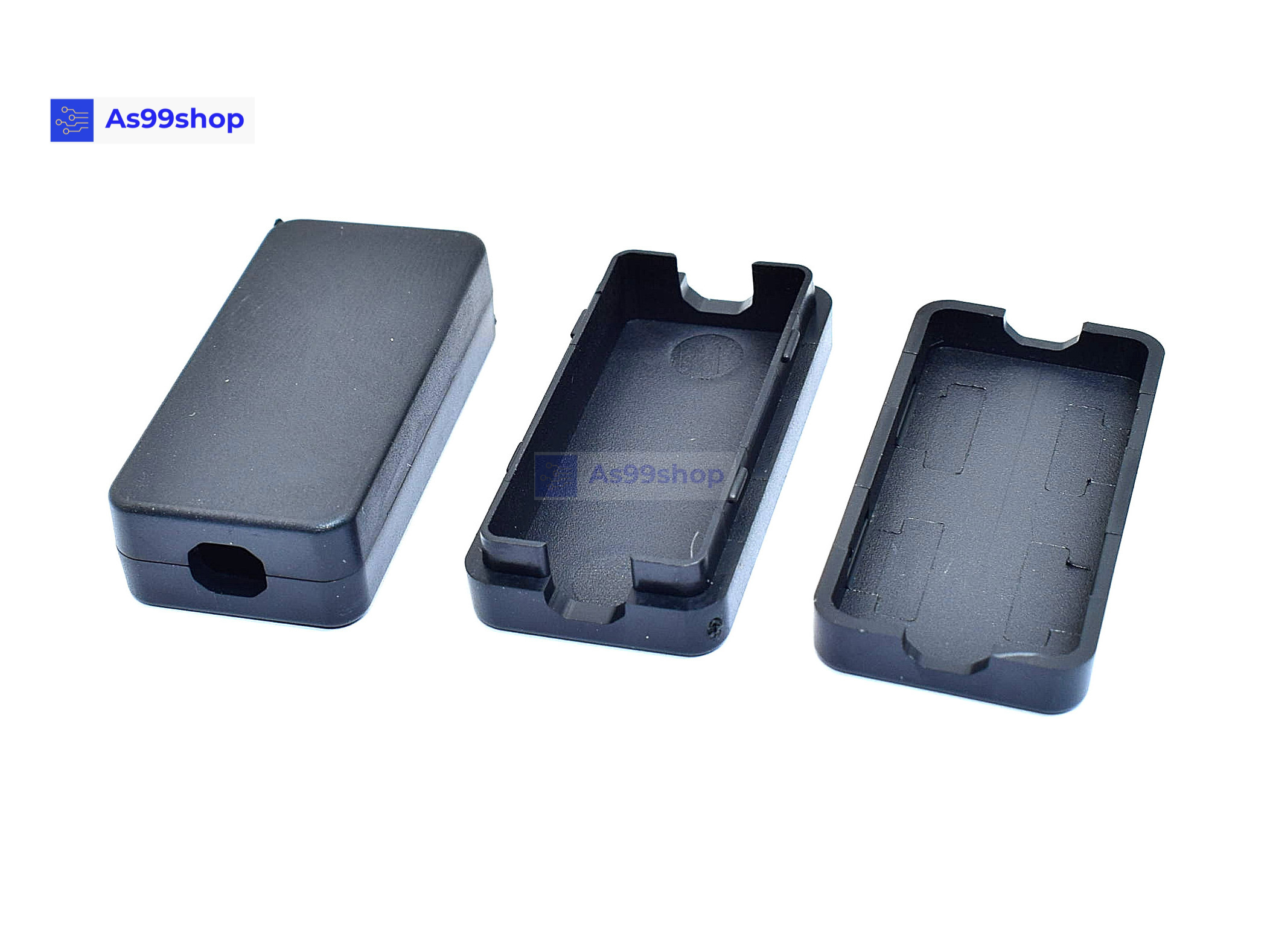 กล่องพลาสติกขนาดเล็กสีดำ-อเนกประสงค์ USB shell black ขนาด 20x40x10 mm ( 2 กล่อง)