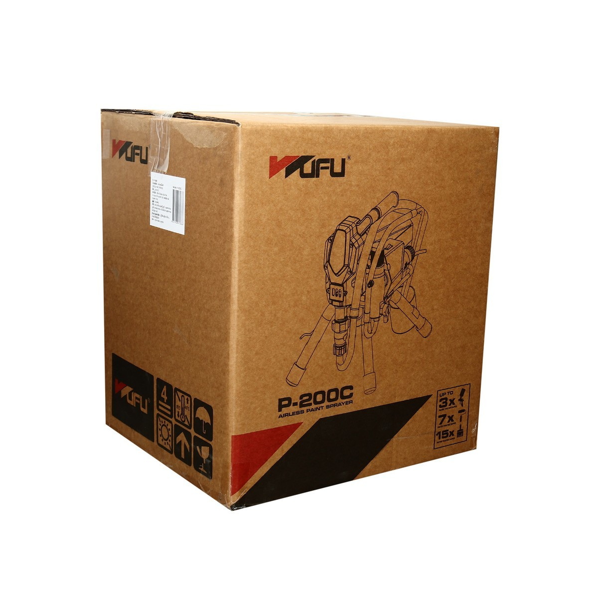 WUFU P-200C เครื่องพ่นสีไฟฟ้า Airless 1000W/220V 210Bar (งานหนัก)