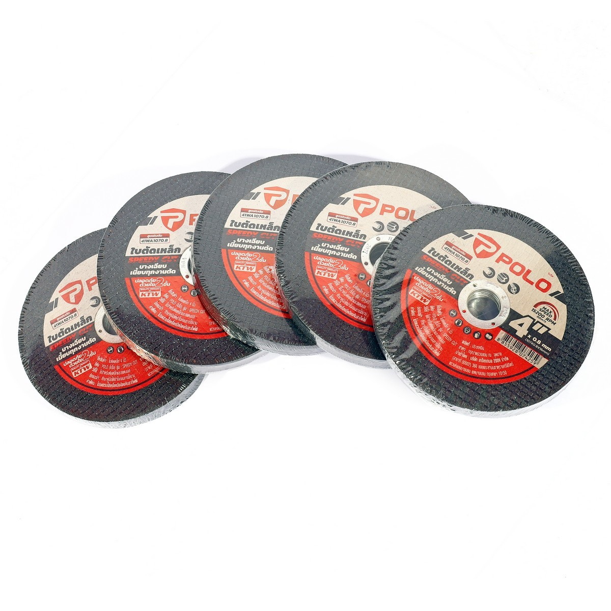 POLO แผ่นตัดเหล็ก,ตัดสแตนเลส Speedy Cut 4"x0.8mm รู 16mm