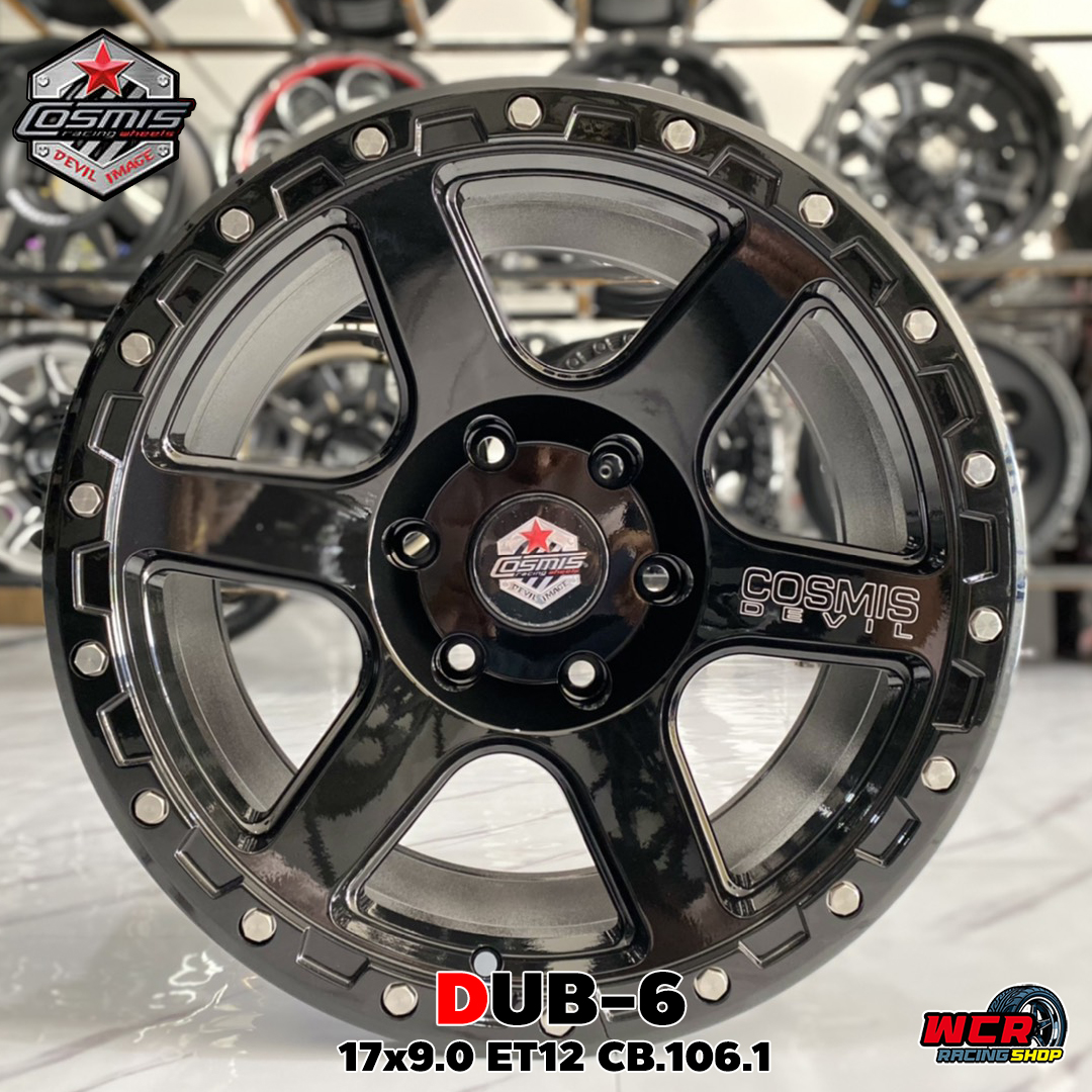Cosmis Dub-6 17X9.0 6X139.7 ET12 CB.106.1 GLOSSBLACK+XZ