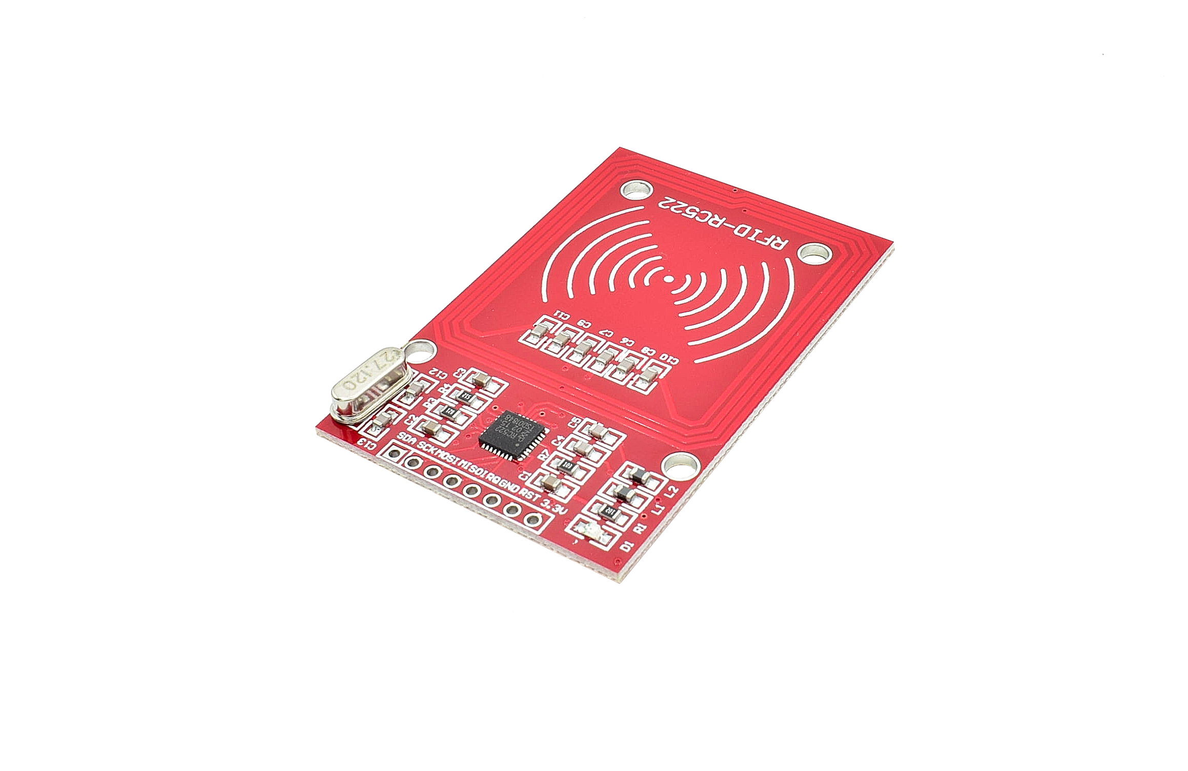 RC522 RFID Module Mini Card Reader/Detector 13.56MHz RED PCB