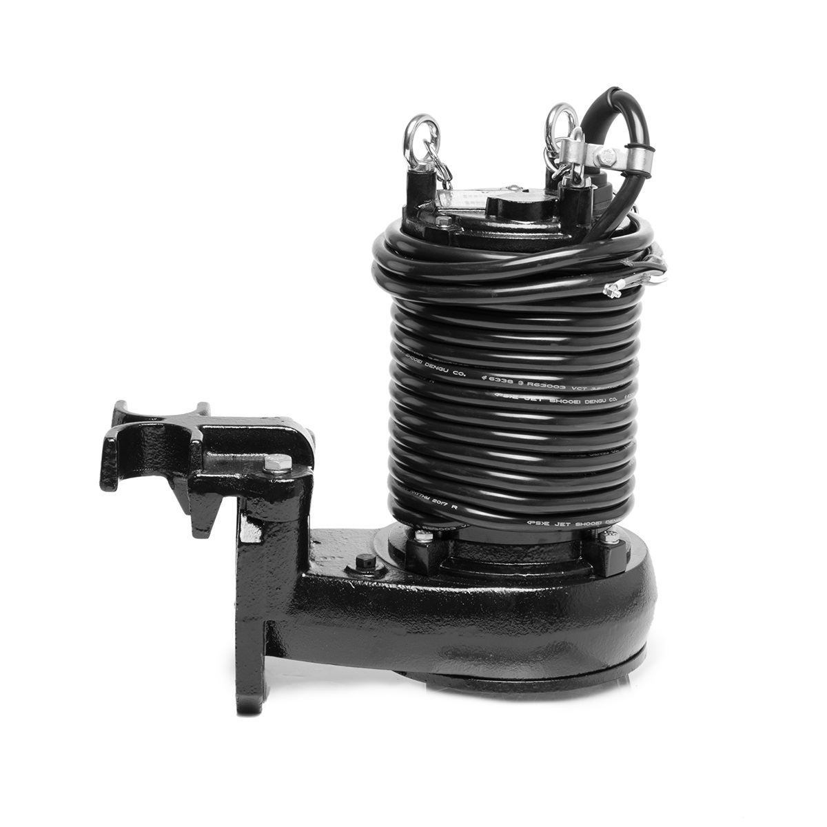 SHOWFOU STO-232 ปั๊มแช่ดูดน้ำบ่อบำบัด พร้อมราง 3" 2HP/380V