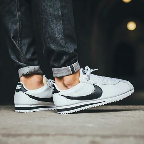 Nike Cortez Leather White Black