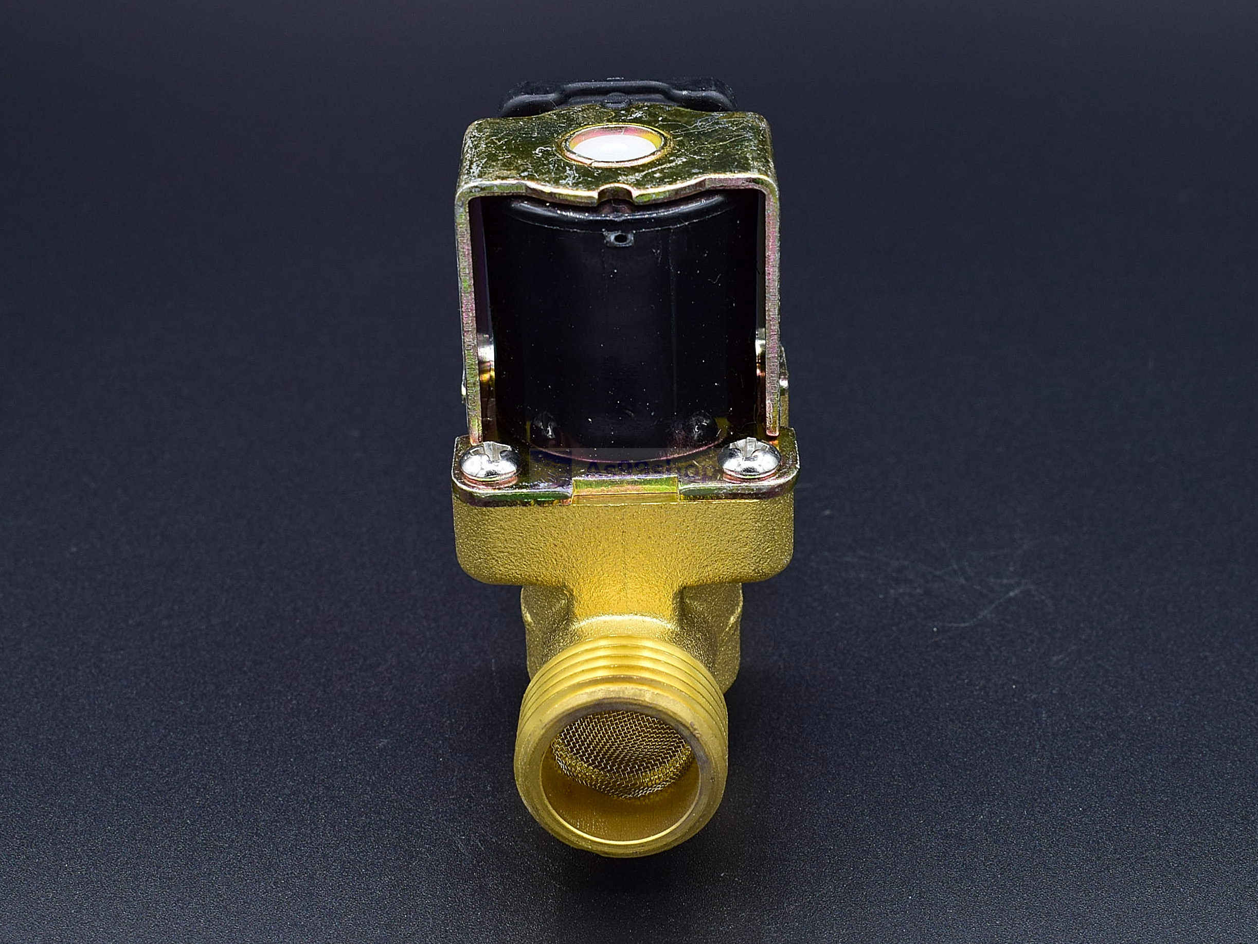 โซลินอยด์วาล์วทองเหลือง Solenoid Valve 24VDC 1/2 นิ้ว (วาล์วระบายน้ำที่ไม่มีแรงดัน drain valve)