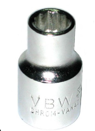 ลูกบ๊อกสั้น รู 1/2" 12 เหลี่ยม VBW ขนาดหุน/นิ้ว : 19/32" - 3.1/16" ผลิตจากประเทศ เยอรมัน"