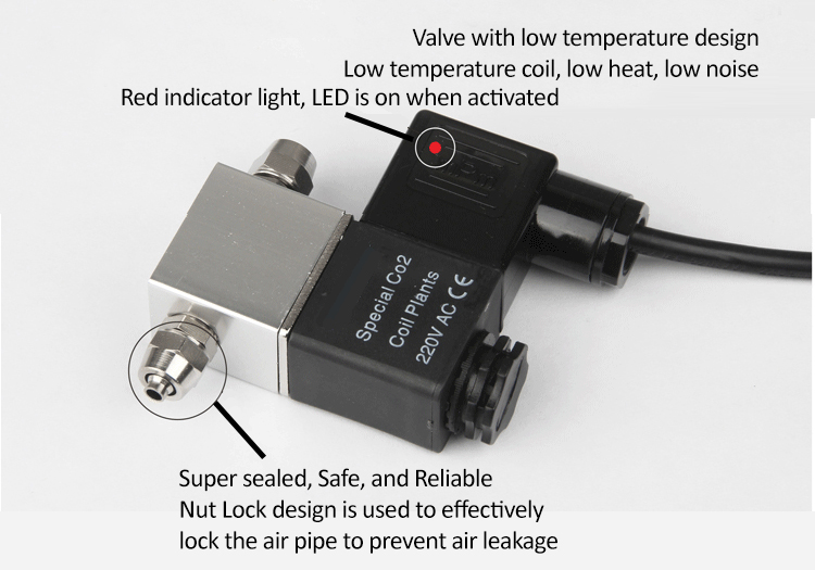 Solenoid Valve อุปกรณ์ควบคุมปริมาณ CO2