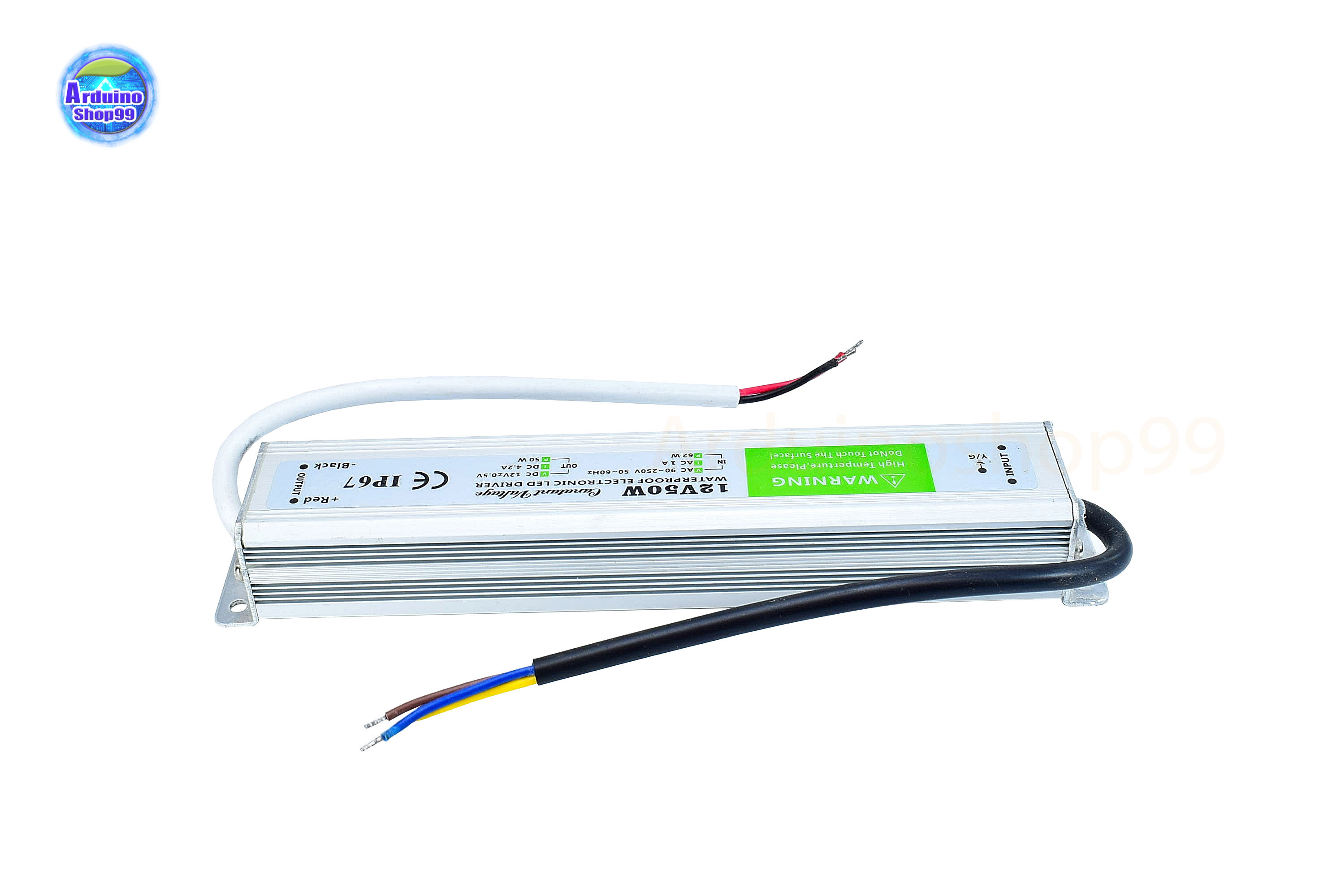 สวิตชิ่งเพาเวอร์ซัพพลาย Waterproof Switching Power Supply 12V 4.2A 50W(สีเงิน)