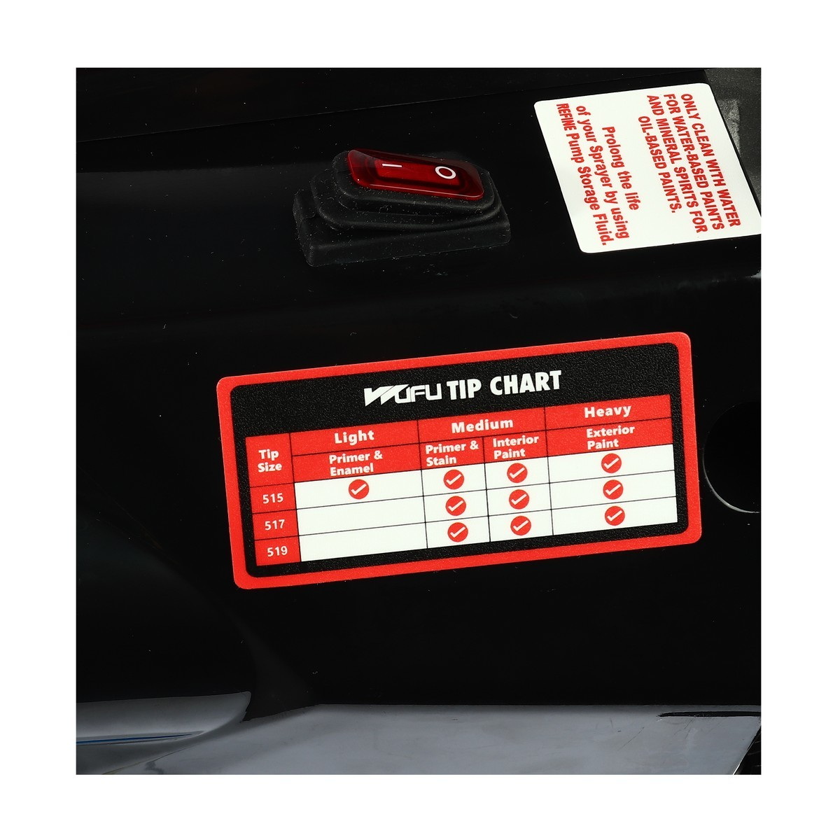 WUFU P-200C เครื่องพ่นสีไฟฟ้า Airless 1000W/220V 210Bar (งานหนัก)