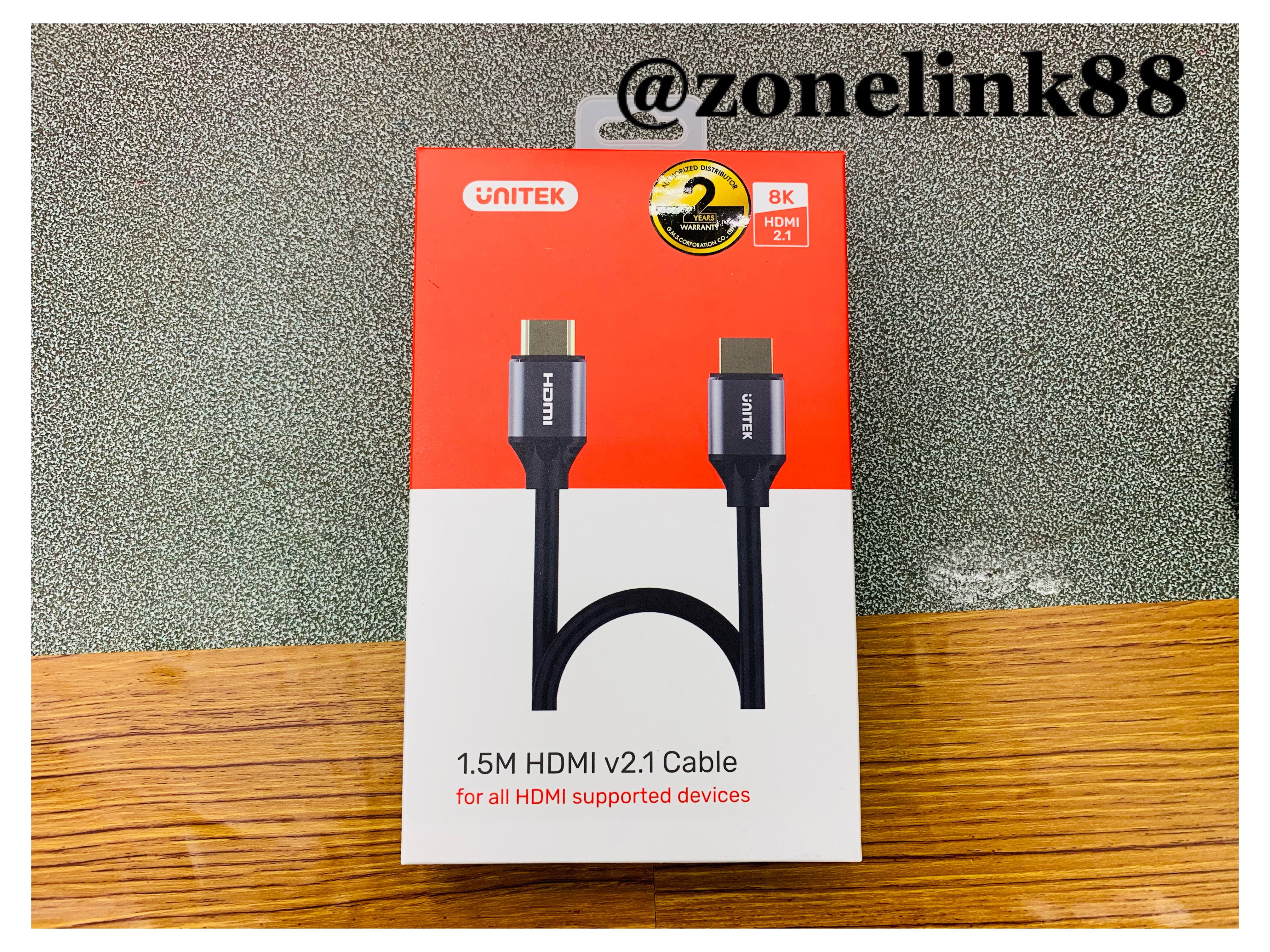 UNITEK C137W 8K Ultra High Speed HDMI 2.1 Cable (Support PS5 4K @120Hz)