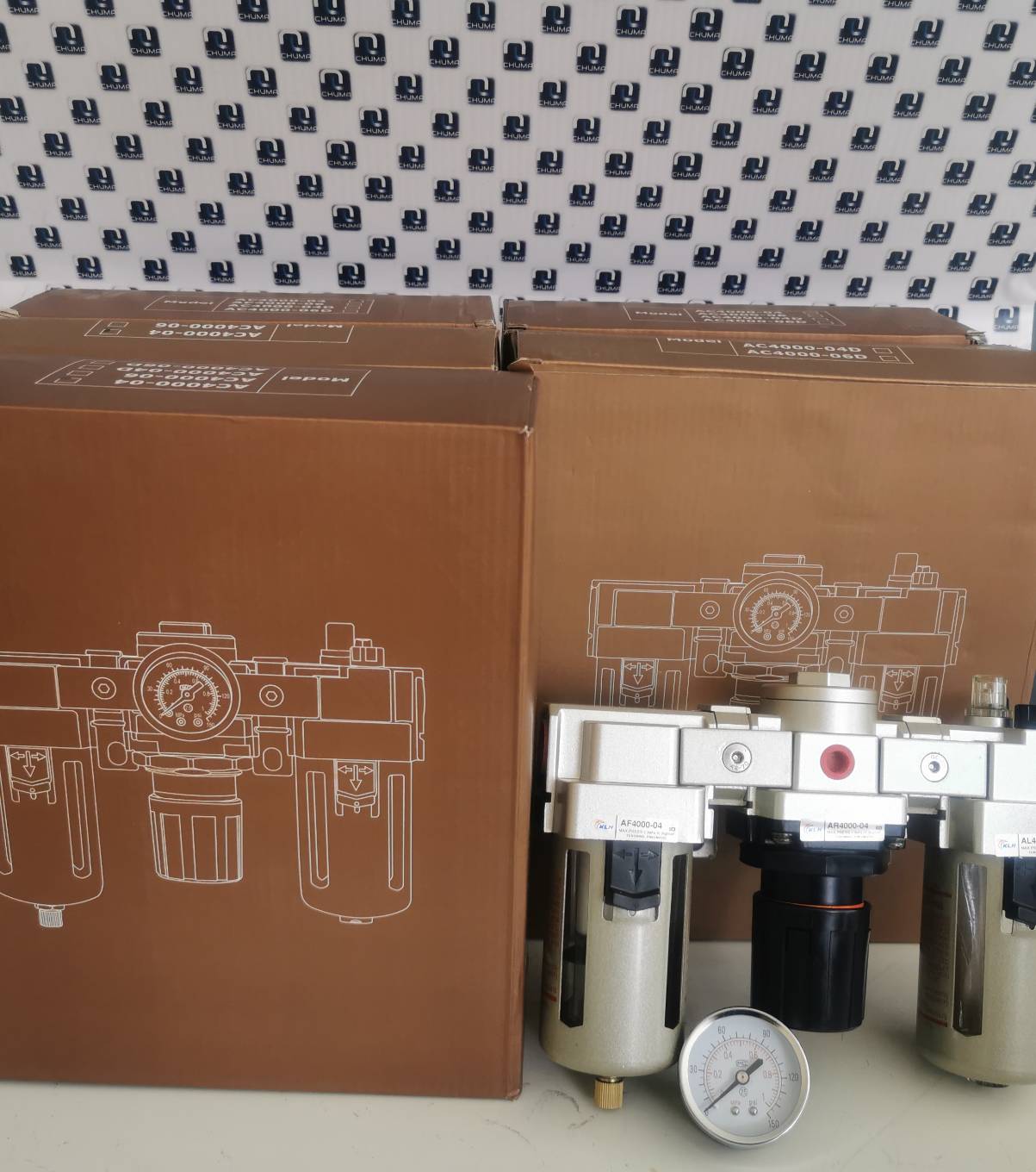 Air Service Unit, ชุด regulator, F.R.L Unit, FRL Combination/Preparation unit ชุดกรองลม