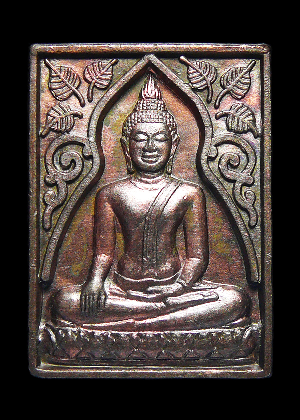 เหรียญหลวงพ่ออินทร์ รุ่นบูรณะอุโบสถ วัดอินทรวิหาร รุ่น1 ปี2535 เนื้อนวะ พร้อมกล่อง