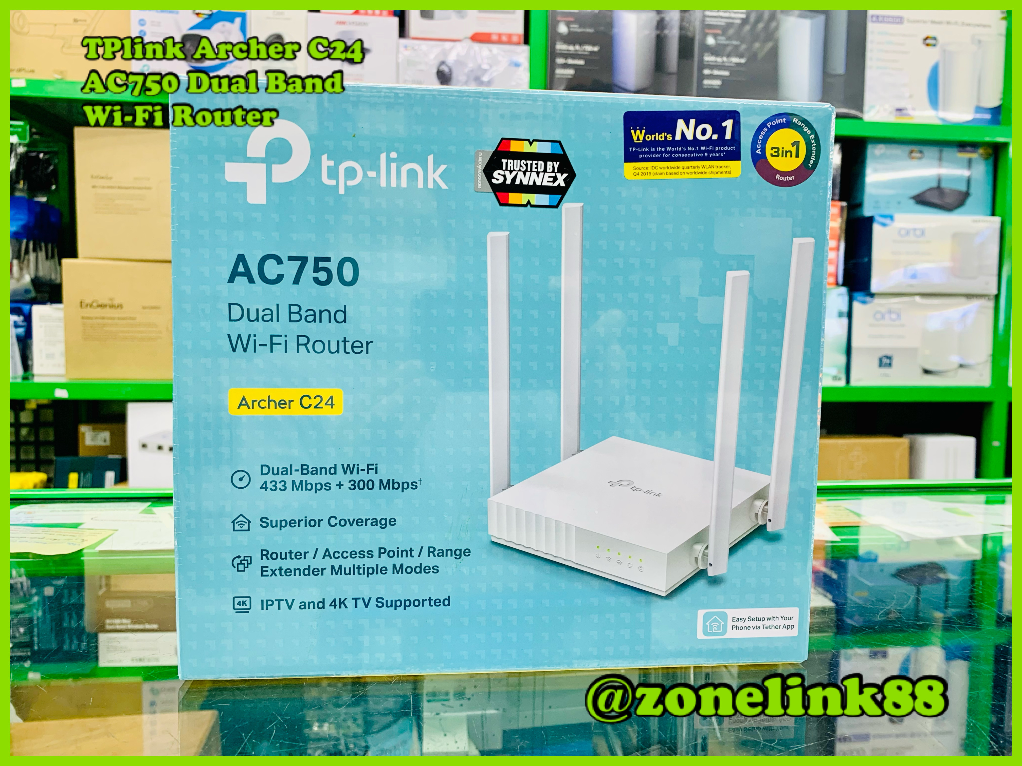 TP-Link Archer C24 AC750 Dual Band Wi-Fi Router
