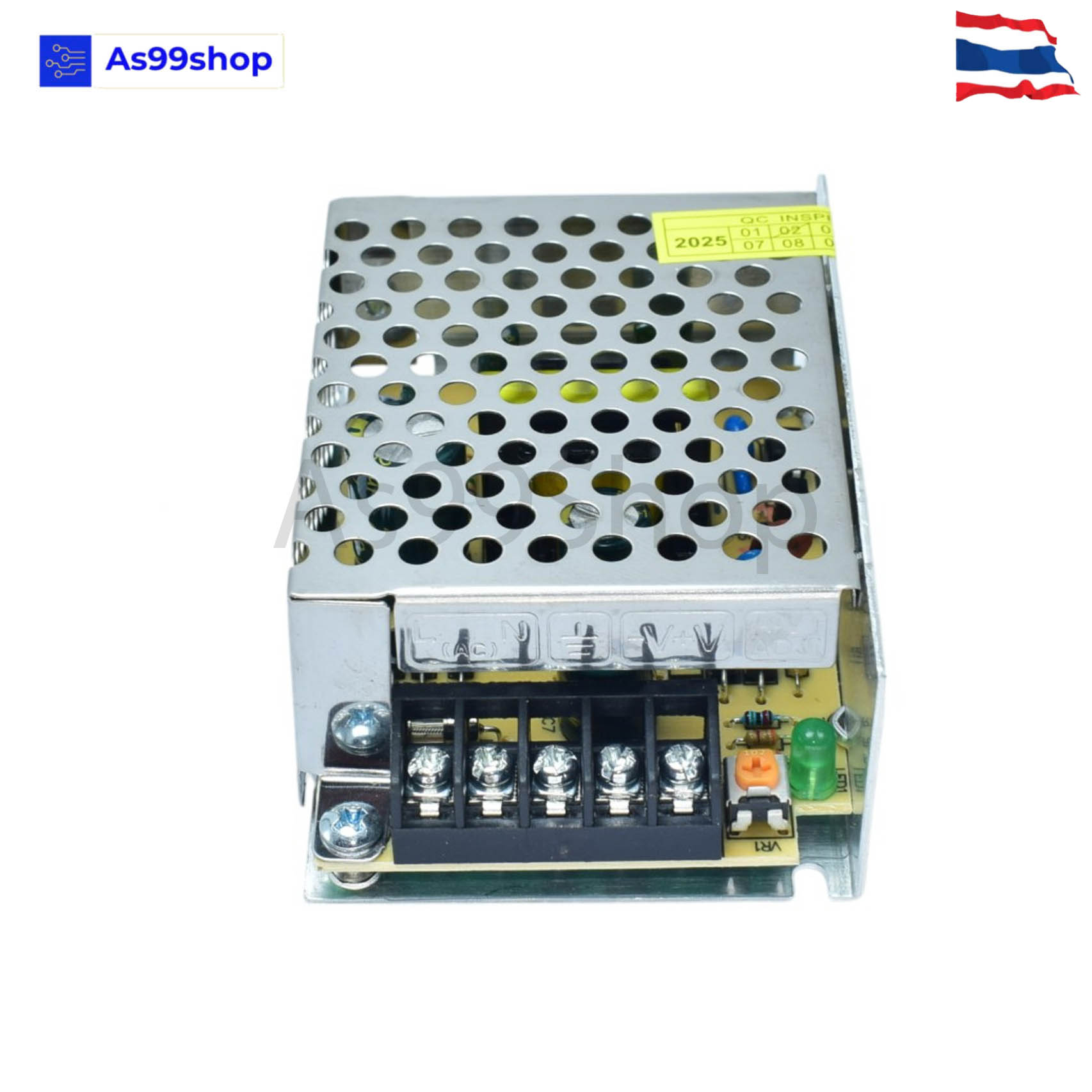 สวิตชิ่งเพาเวอร์ซัพพลาย Switching Power Supply 12V 2A 24W(สีเงิน) T-24-12