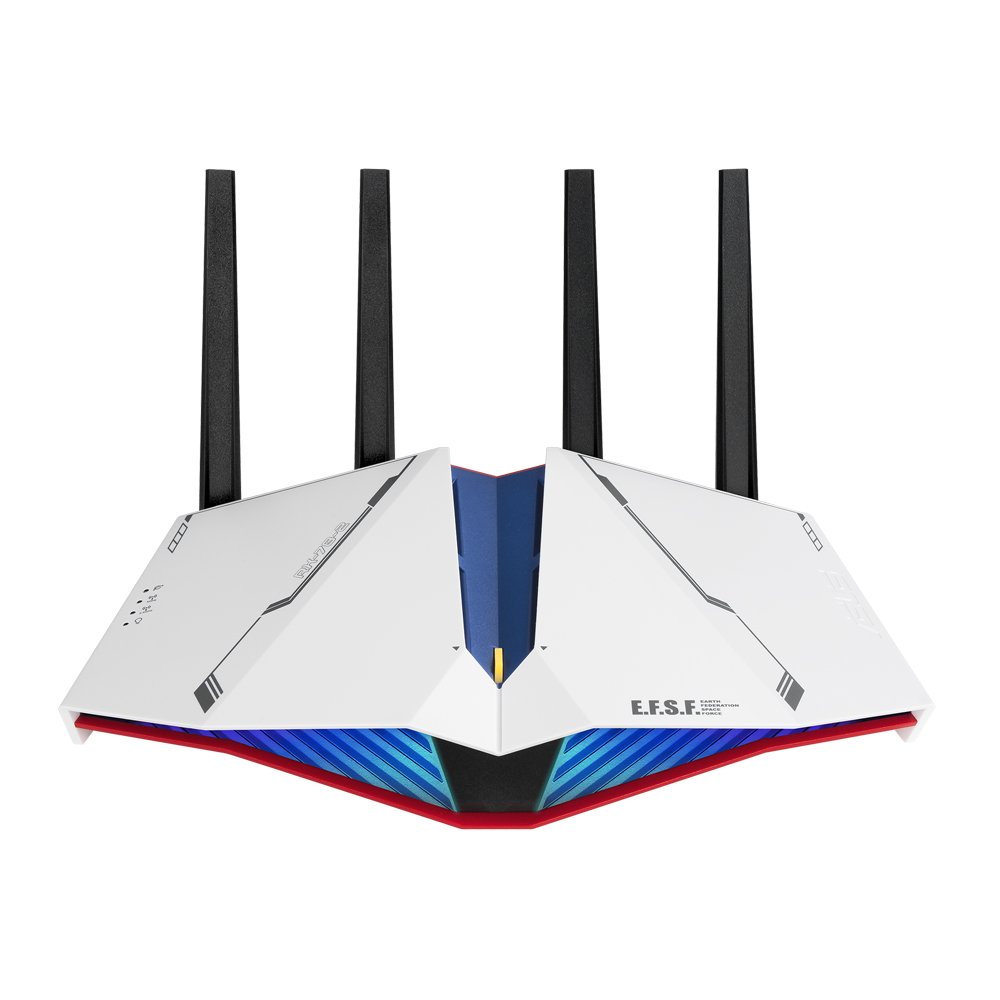 RT-AX82U GUNDAM EDITION AX5400 Dual Band WiFi 6 Gaming Router, PS5 compatible, Mobile Game Mode, Lifetime Free Internet Security, Mesh WiFi support, 2.5G Port, Gaming Port, Adaptive QoS, Port Forwarding