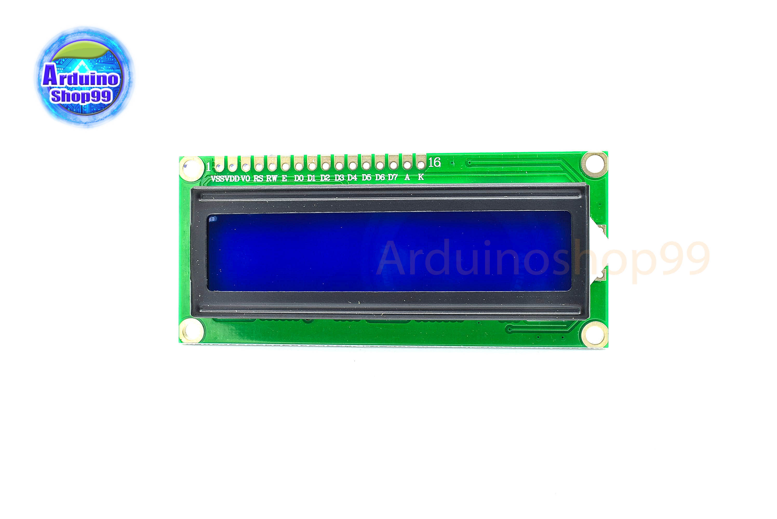 จอแสดงผล LCD1602 ขนาด 16*2 สีน้ำเงิน ; LCD1602(Blue Screen)