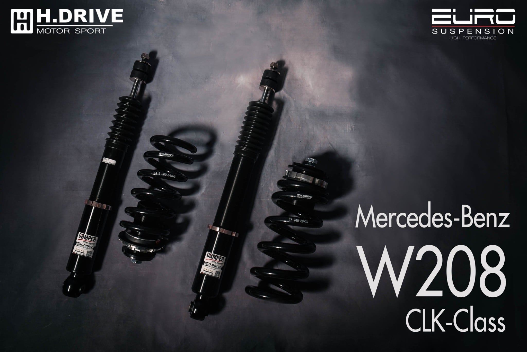 โช๊คอัพ HDRIVE Euro suspension รุ่น MERCEDES BENZ W208 CLK CLASS