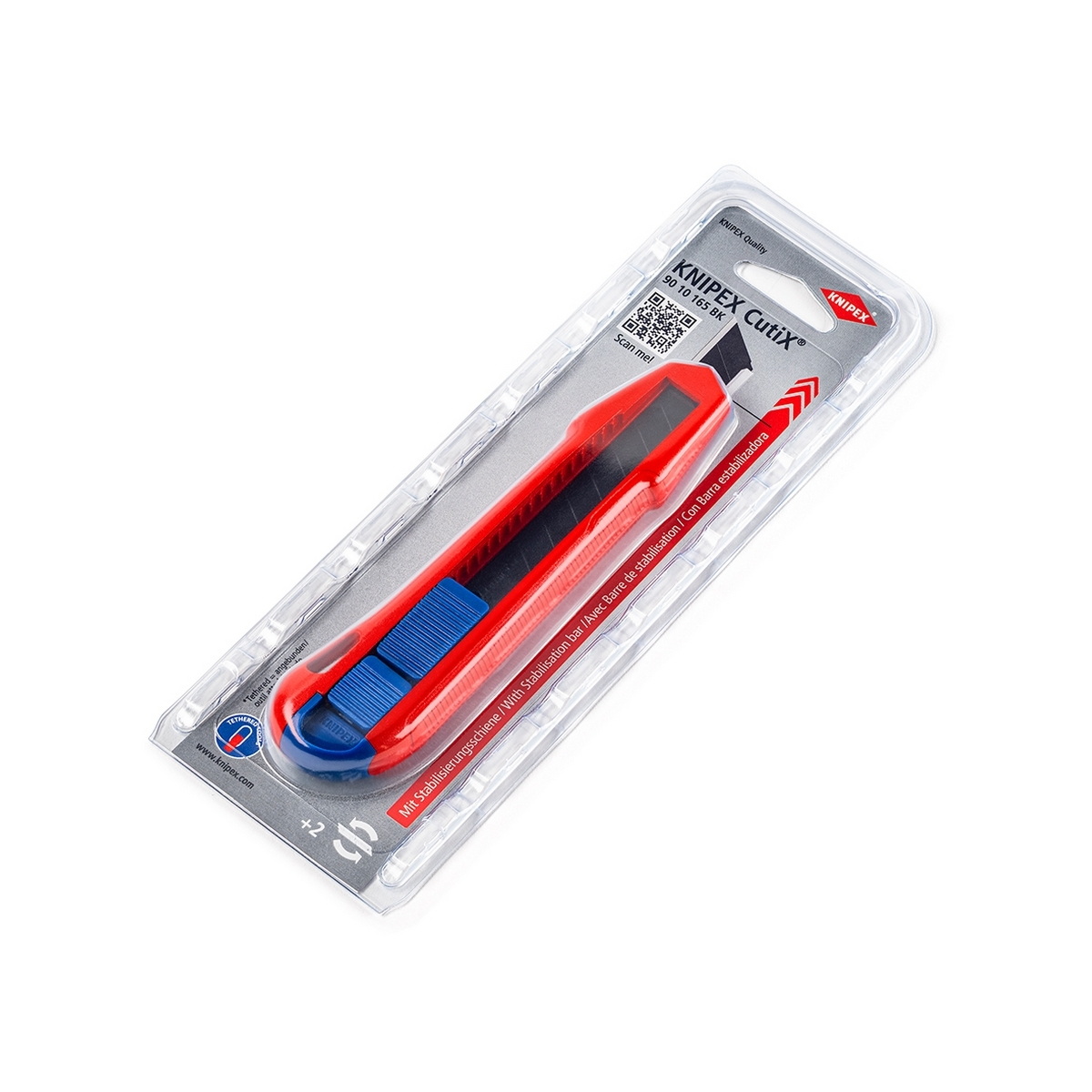 KNIPEX 90 10 165 BK มีดคัดเตอร์อเนกประสงค์ รุ่น CutiX
