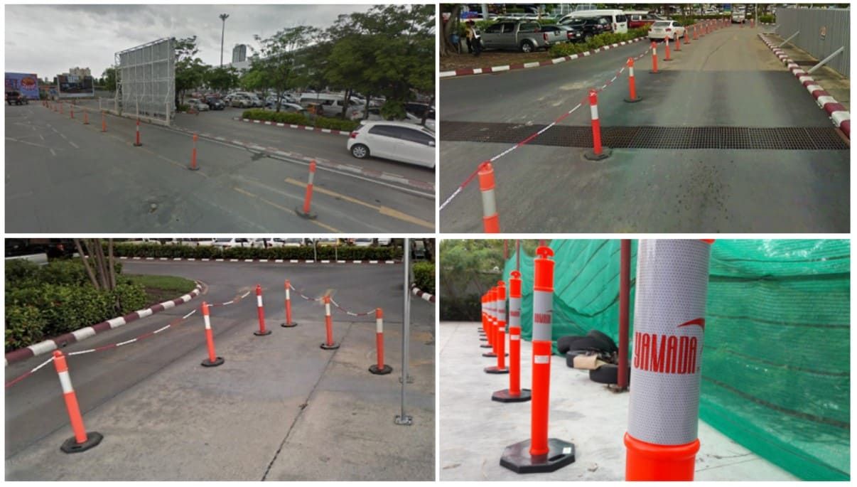 YAMADA เสาจราจรล้มลุก 120cm