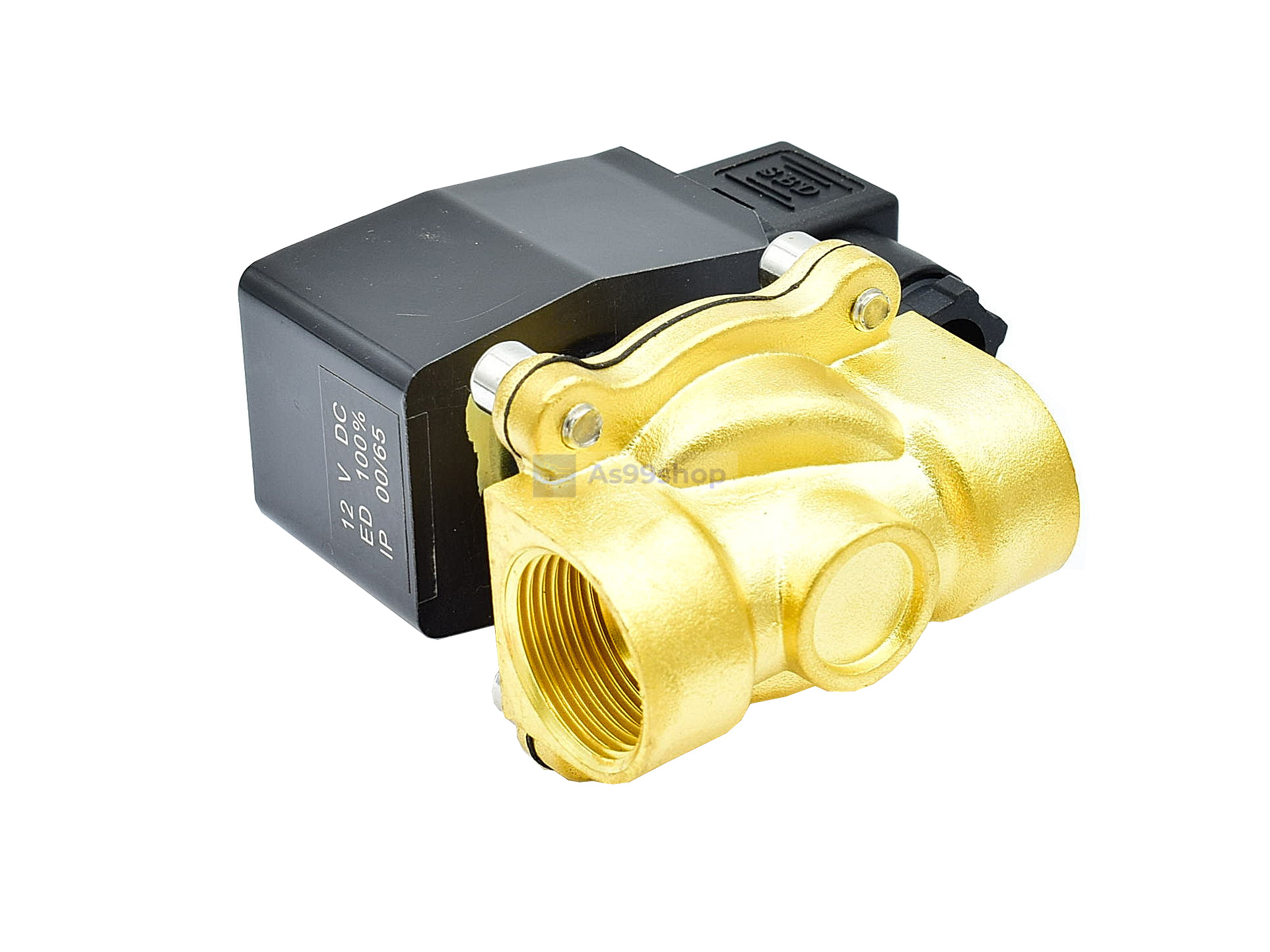 Outdoor waterproof Solenoid Valve โซลินอยด์วาล์วทองเหลือง NC ปกติปิด 3/4" 12VDC