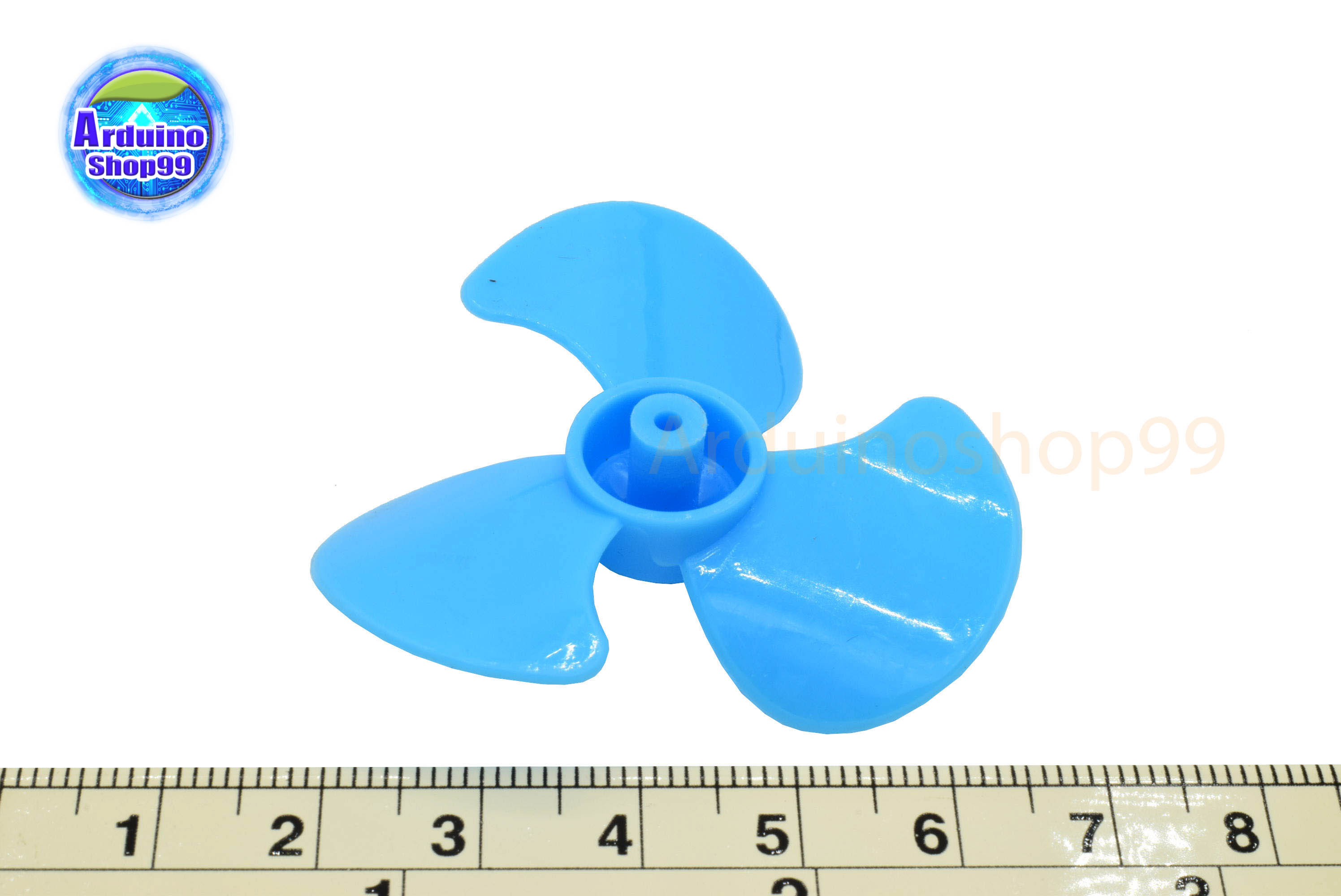 ใบพัดมอเตอร์ขนาดเล็ก 50 mm สีฟ้า