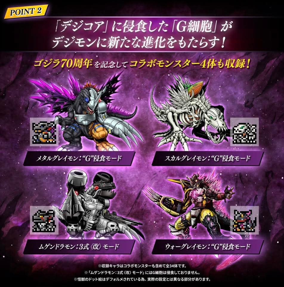 Digital Monster V-PET [Color Version] Godzilla X Digimon Adventure : WarGreymon: “G” Erosion Mode Classic Color WHITE Godzilla 70th Edition [LOT JAPAN] รุ่นจอสี ดิจิม่อน วีเพ็ต ก็อตซิลลา