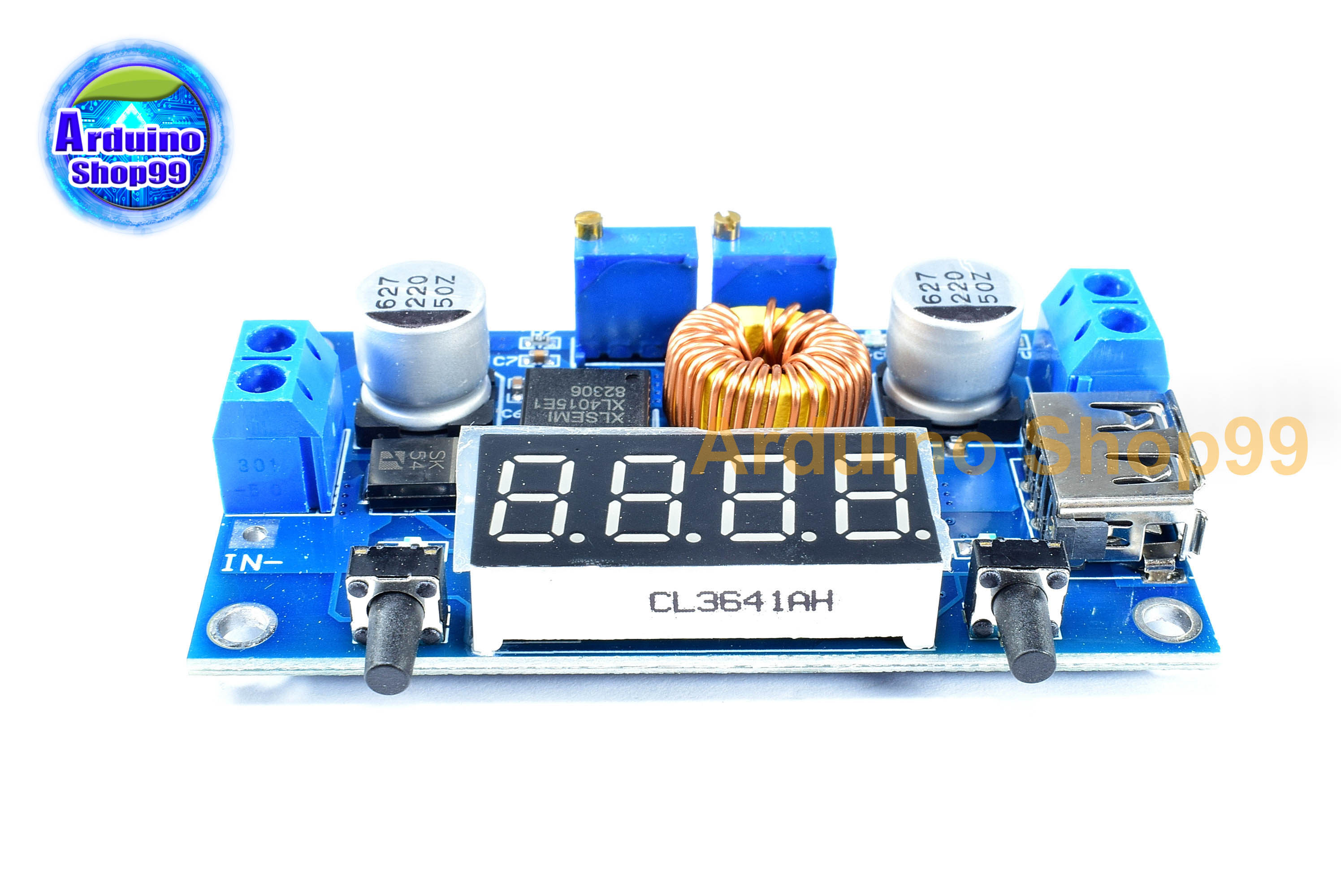 5A Constant Voltage Constant Current Step-down แปลงไฟจาก 5 - 36 Volt เป็น 1.25 - 32 Volt (With Housing)