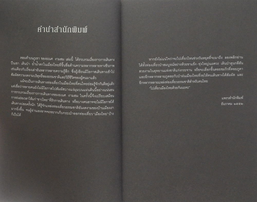 รอยเท้าบนภูเขา