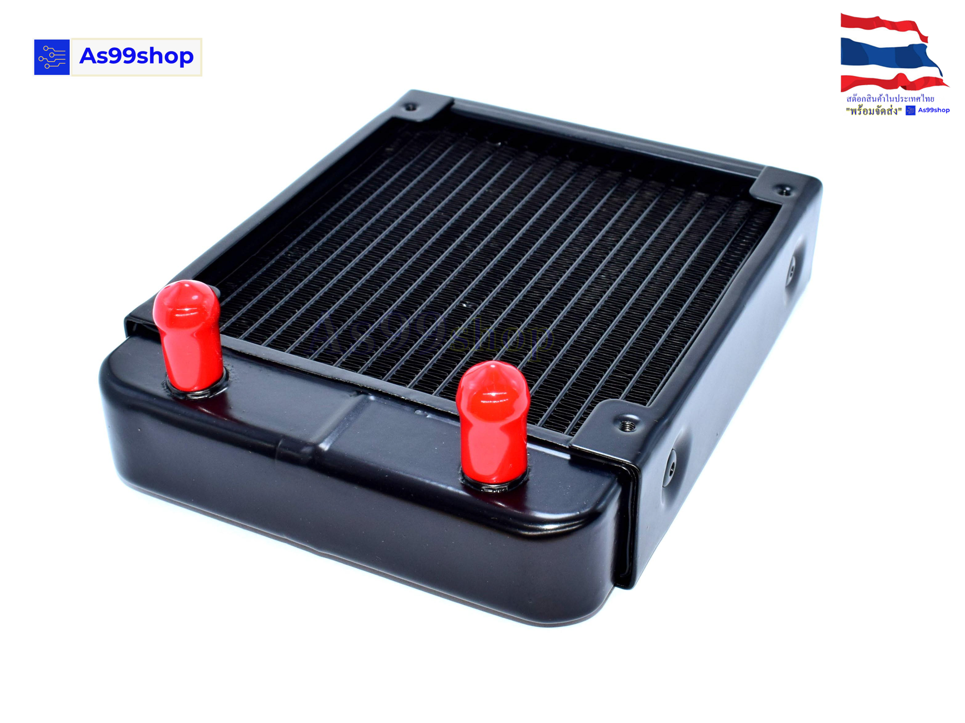 หม้อน้ำระบายความร้อน Aluminium Water Cooling Radiator ขนาด 120 mm. 18 ช่อง