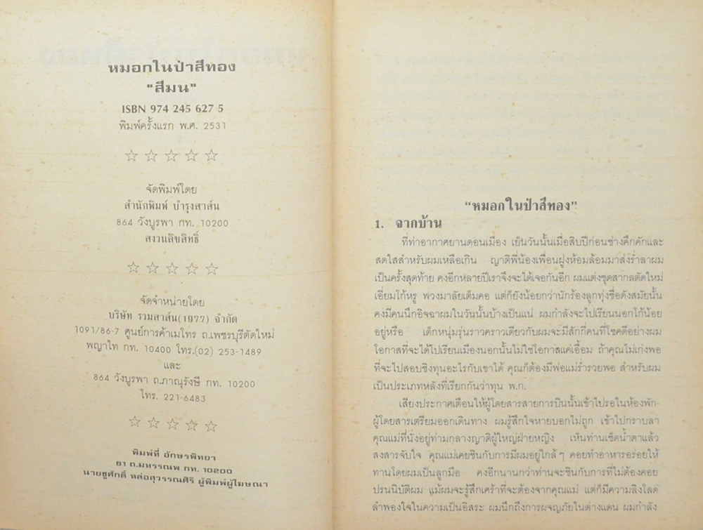 หมอกในป่าสีทอง (2 เล่มจบ)