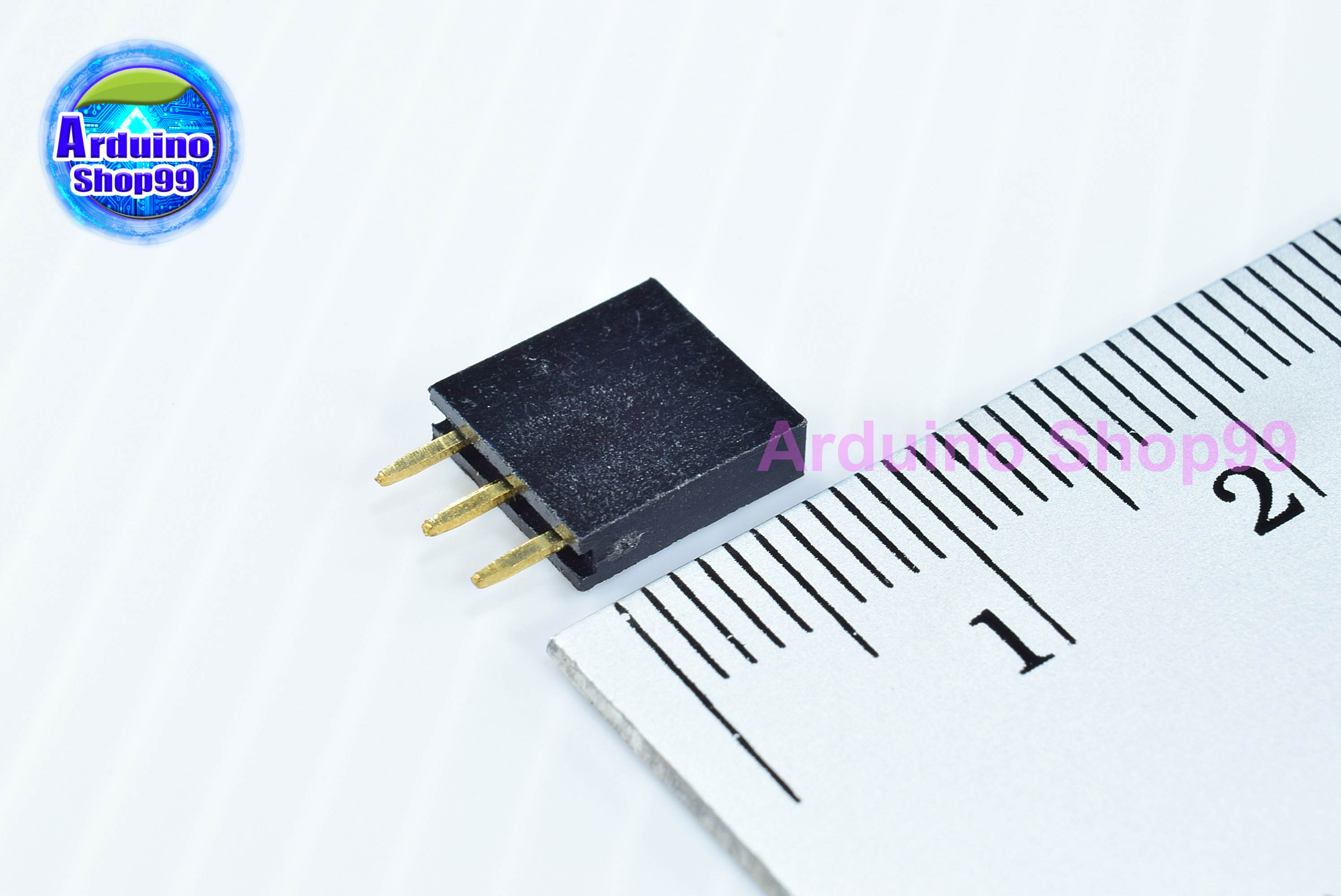 3P-Pin Socket 2.54MM single row female(1 ชุด 6 ตัว)