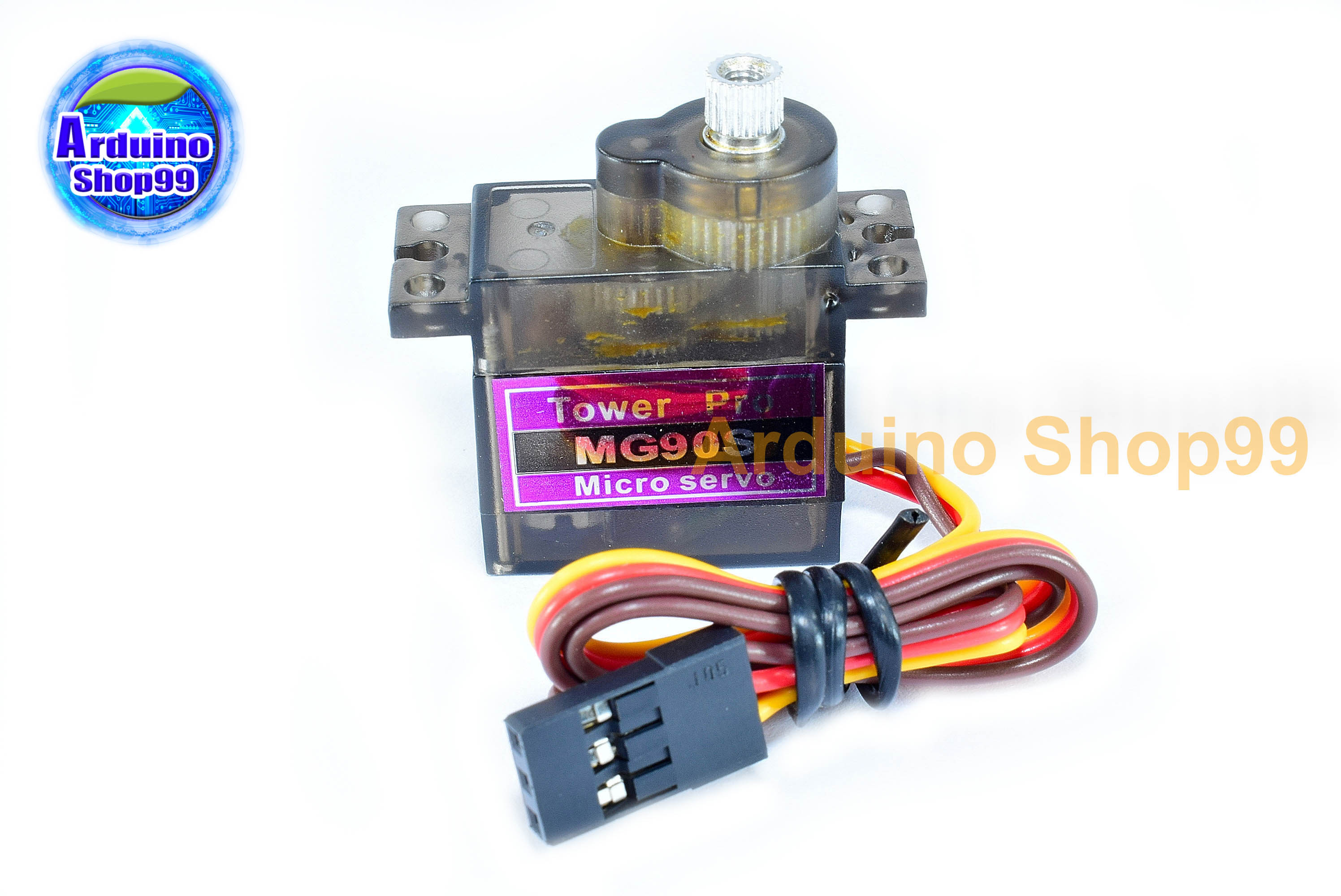 เซอร์โว Tower pro MG90S Digital หมุนได้ 0-200 องศา แรงบิด 2 kg/cm (4.8V) เฟืองโลหะ