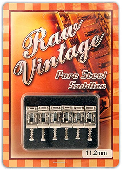 Raw Vintage Pure Steel Saddles - 11.2 mm (Fender US size) / pack 6 ชิ้น