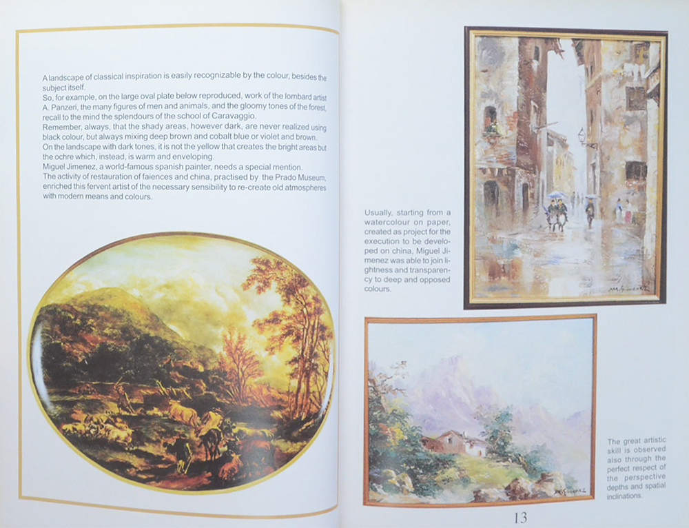 painting on porcelain Landscape techniques