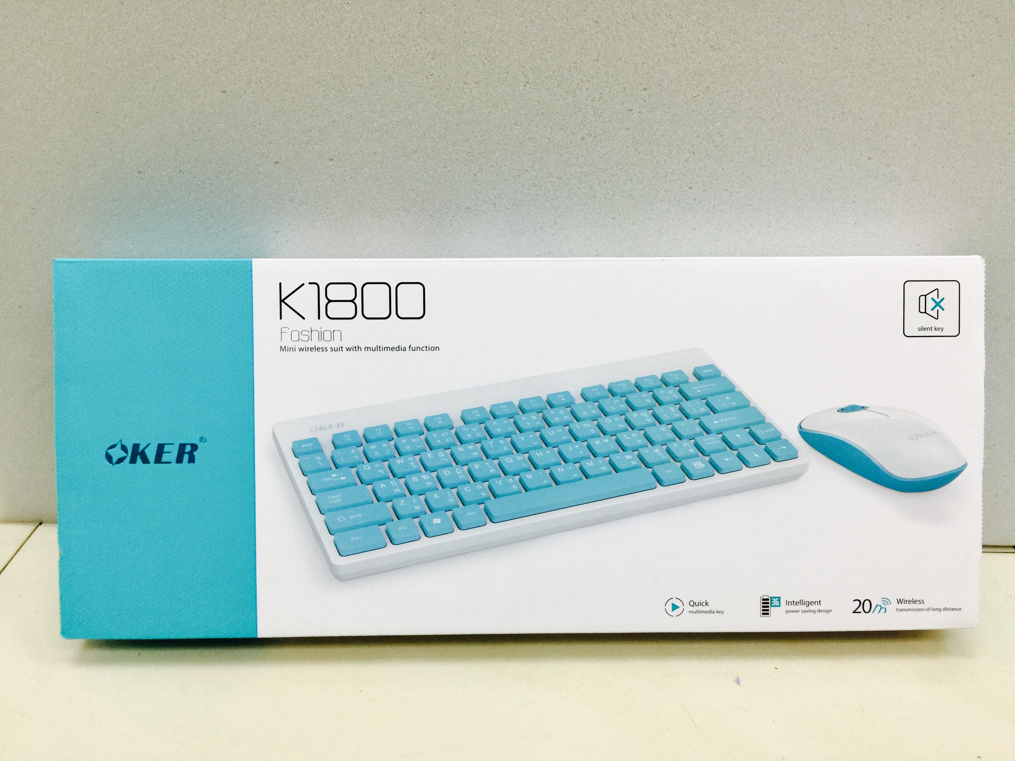 Wireless Keyboard Mouse OKER K1800
