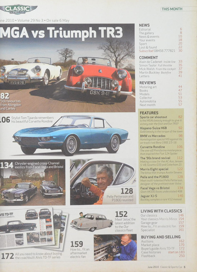 CLASSIC & SPORTS CAR Volume 29 No. 3 June 2010