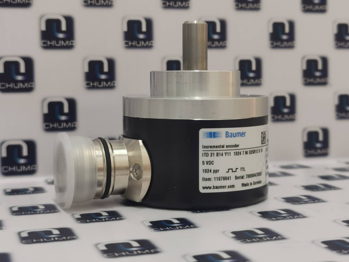 Baumer, Encoder, Industrial encoder incremental, ITD 21 B14 Y11 1024 T NI D2SR12 S 10 5VDC