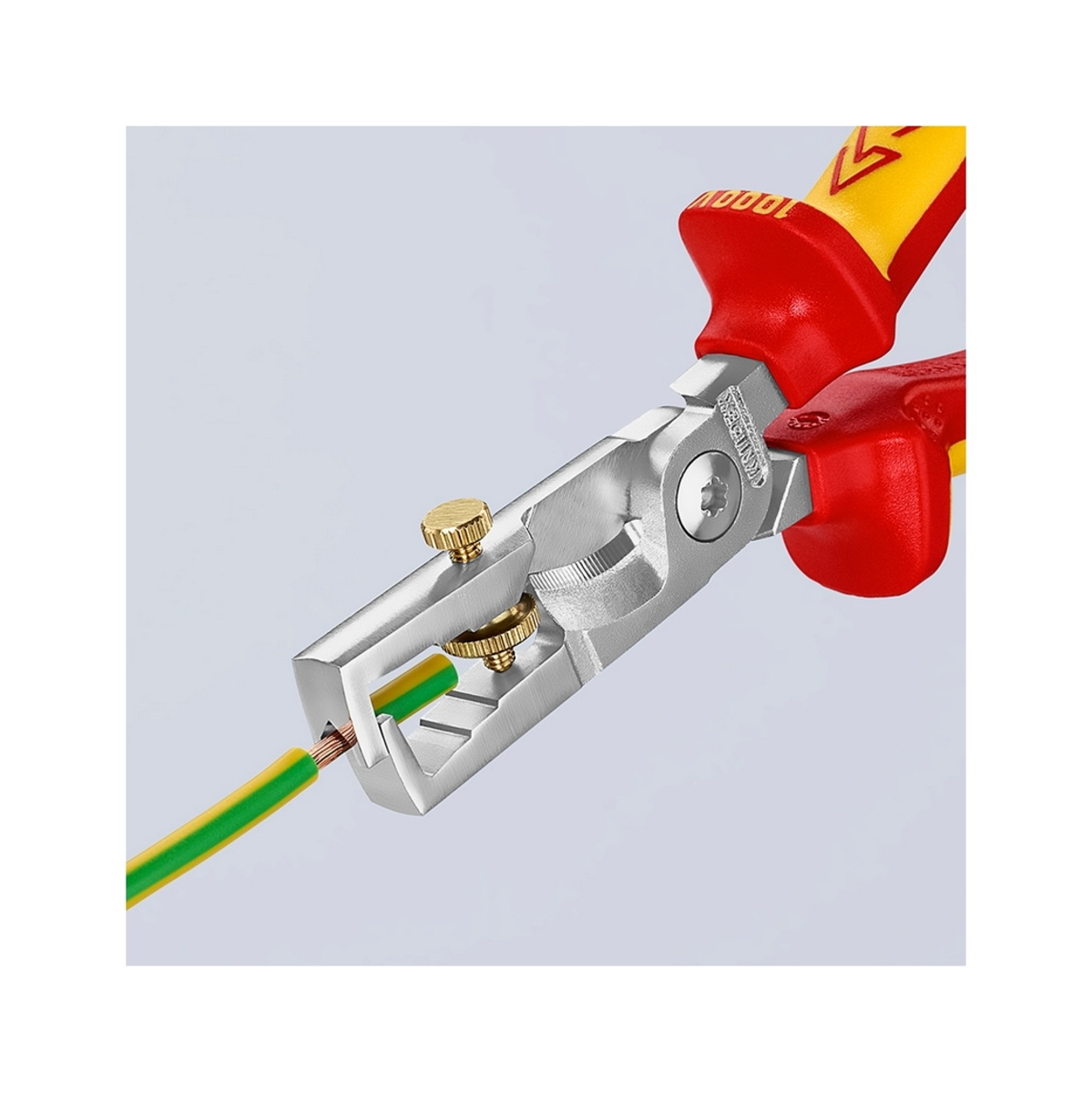 KNIPEX 13 66 180 คีมปอก/ตัดสายไฟ รุ่น StriX ด้าม VDE ป้องกันไฟฟ้า 1000V