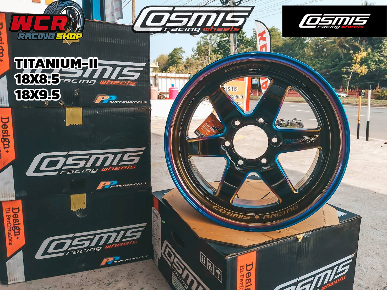 COSMIS 18X8.5 TITANIUM-II COSMIS 18X9.5 TITANIUM-II (สีไทเทเนียม2) CUSTOM