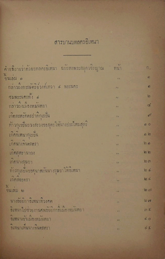 วรรณคดีไทย บทลครอิเหนา (ขายตามสภาพ)