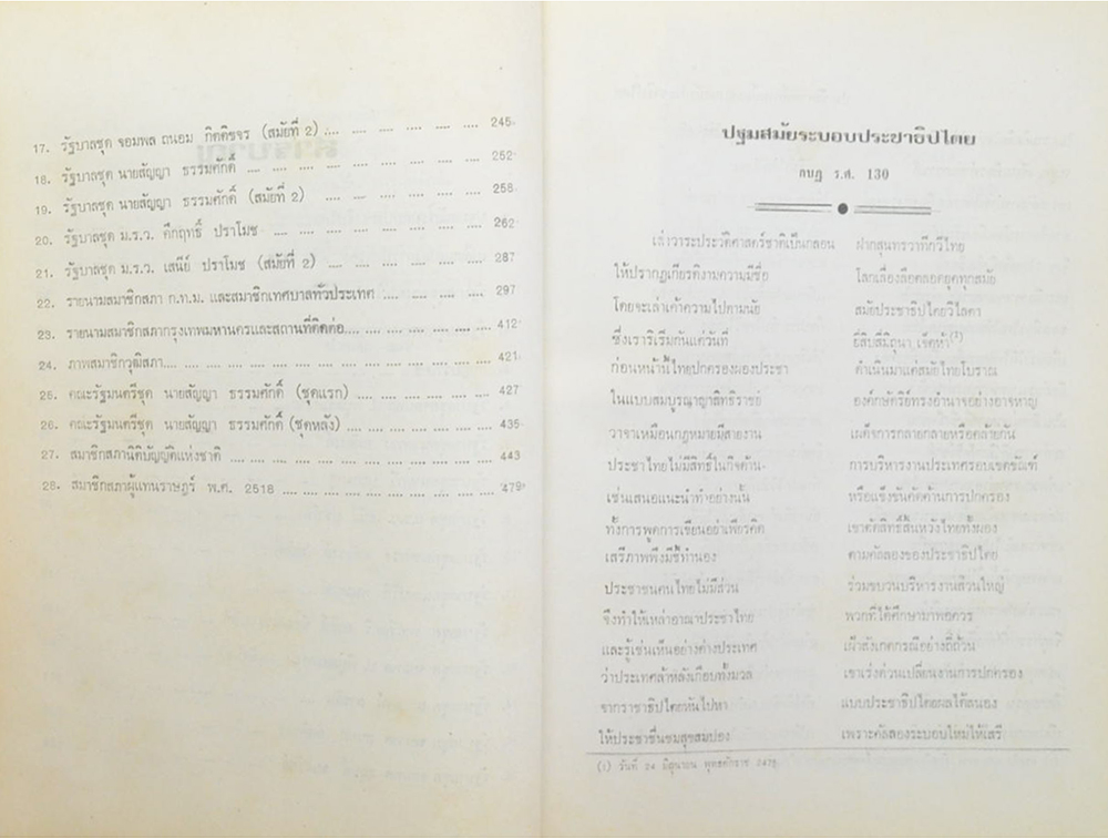 ประวัติศาสตร์การเมืองสยามสมัยประชาธิปไตย