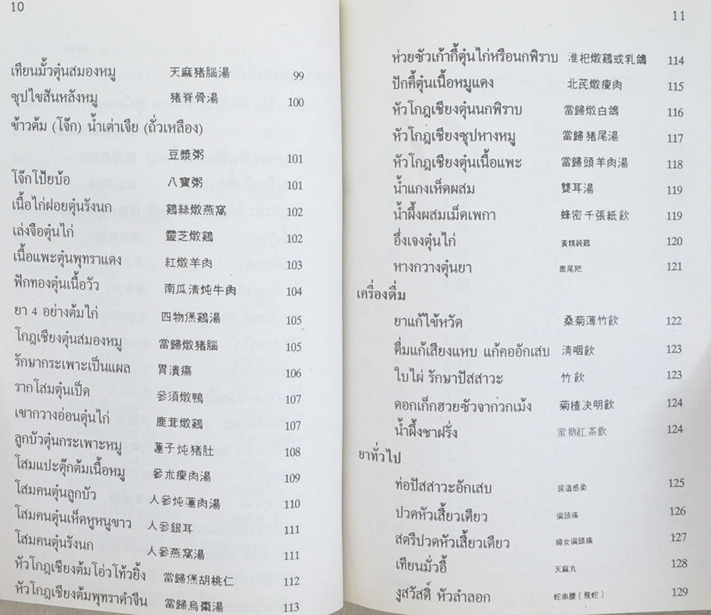 คู่มือ สมุนไพร ตำรายาจีน อาหารเครื่องดื่ม