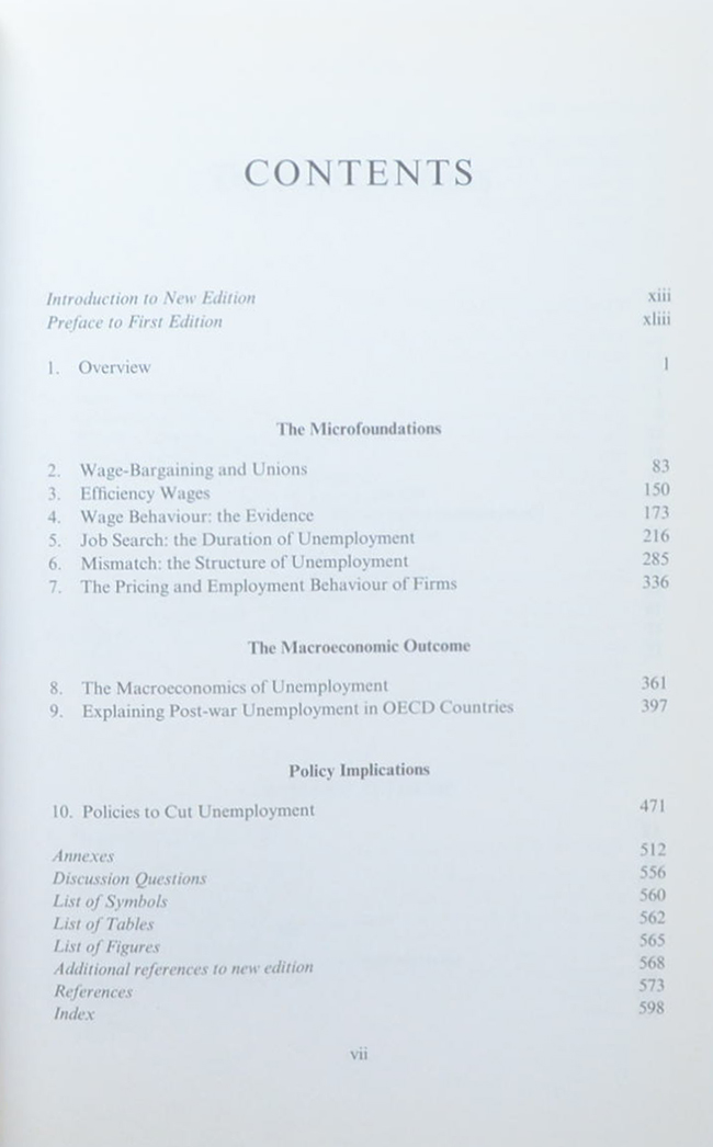 UNEMPLOYMENT Macroeconomic Performance and the Labour Market
