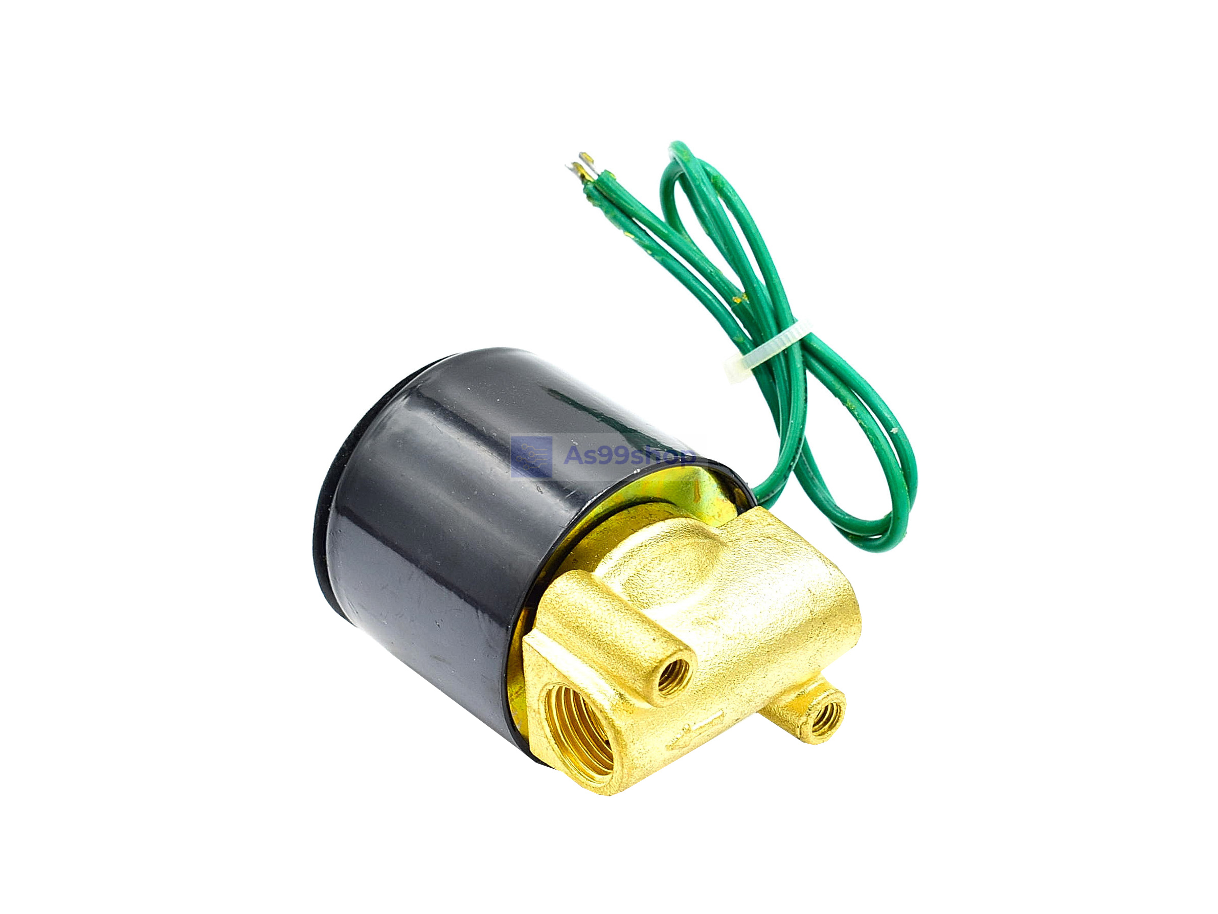 Solenoid Valve โซลินอยด์วาล์วทองเหลือง NC ปกติปิด 1/4" 12VDC