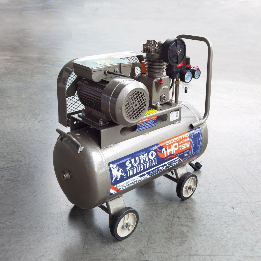 SUMO Z0.036/7T40 ปั๊มลมสายพาน 40L 1HP/220V