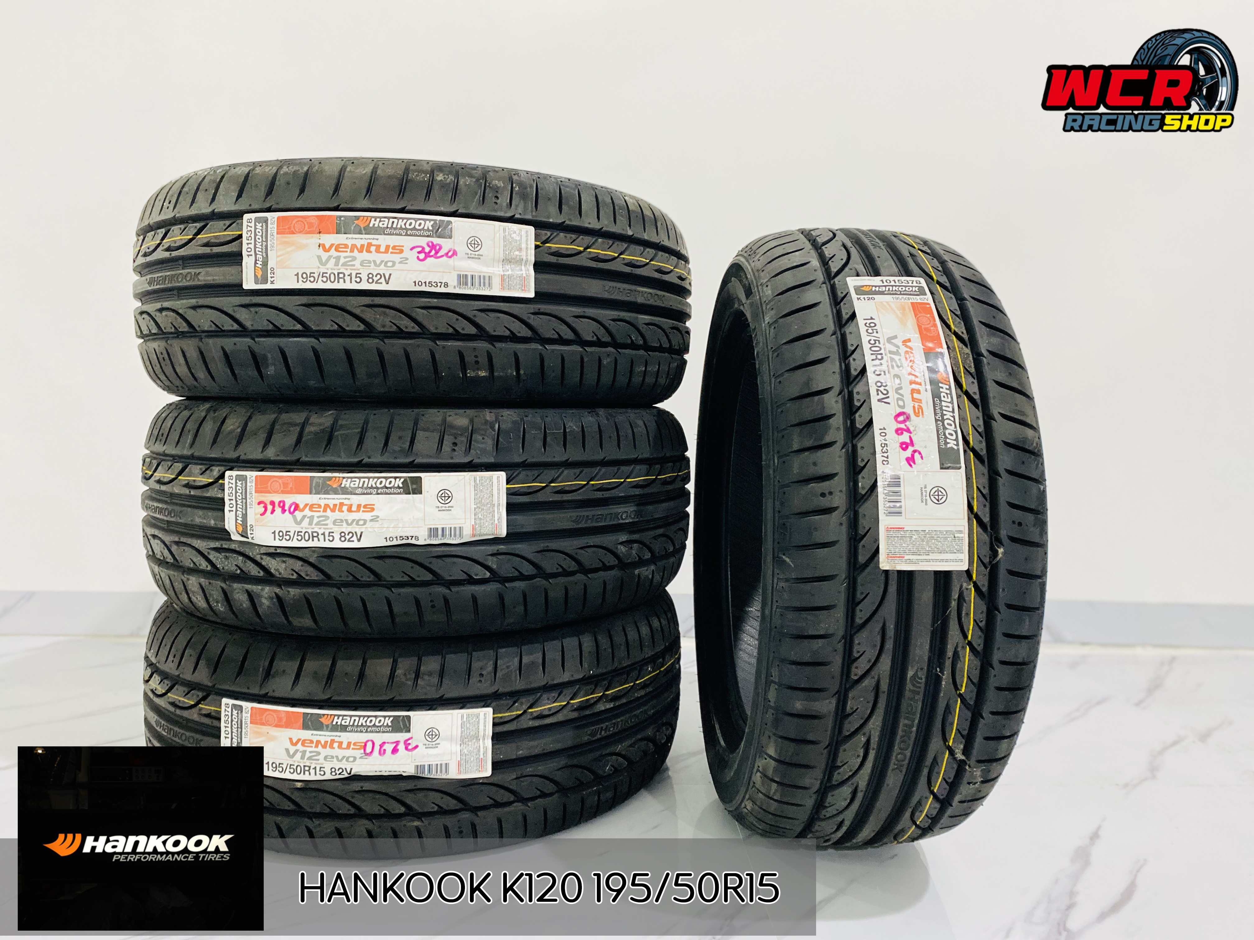 ยาง HANKOOK K120 ขนาด195/50R15