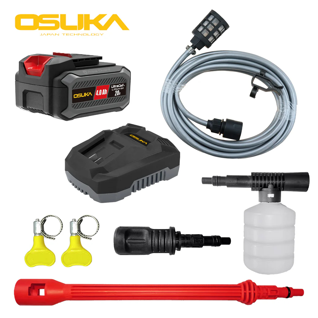 OSUKA OCPW606-M1 เครื่องฉีดน้ำแรงดันสูงไร้สาย 55Bar 20V พร้อมแบตx1