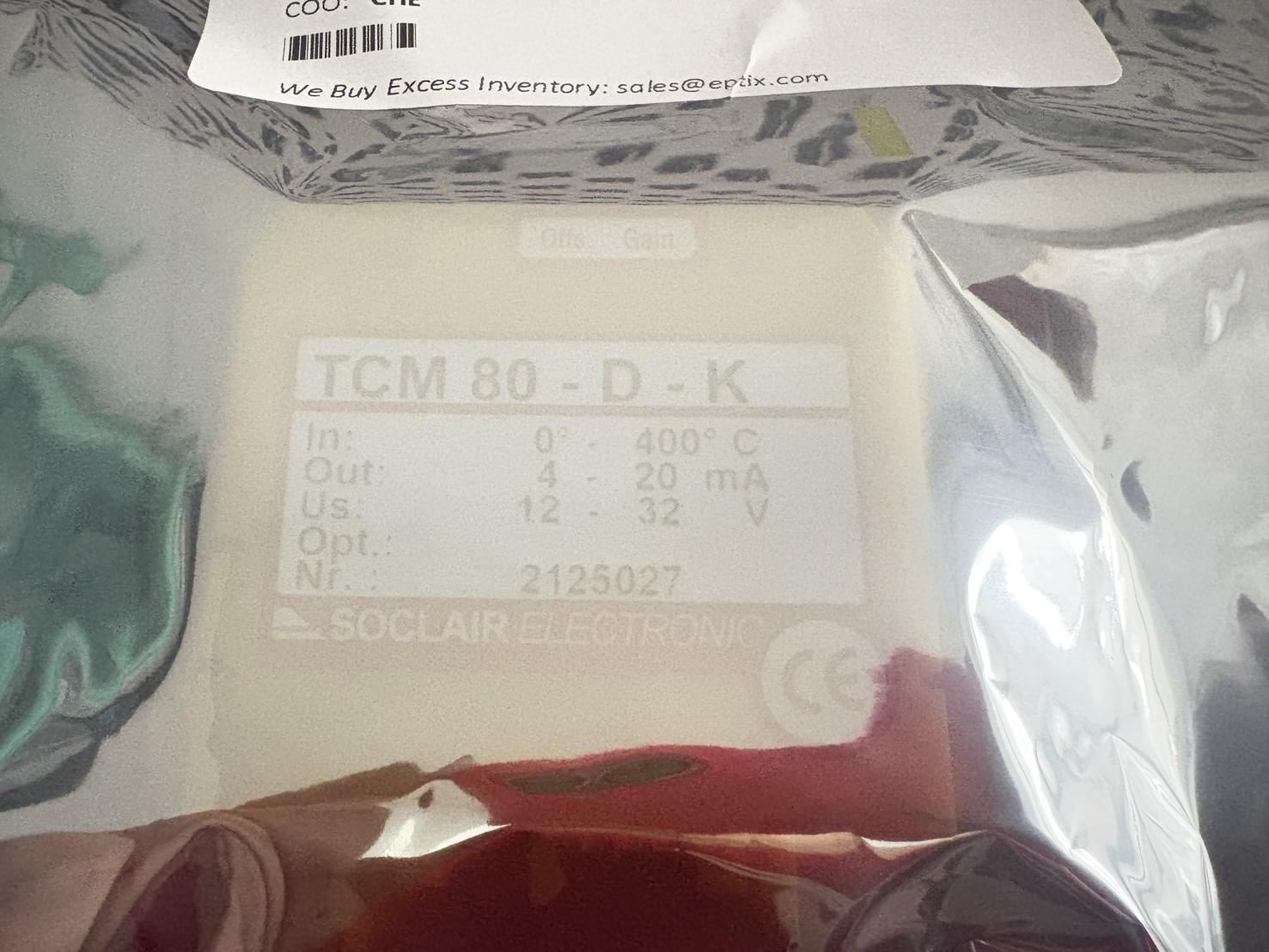 Soclair Electronic, TMC80-D-K